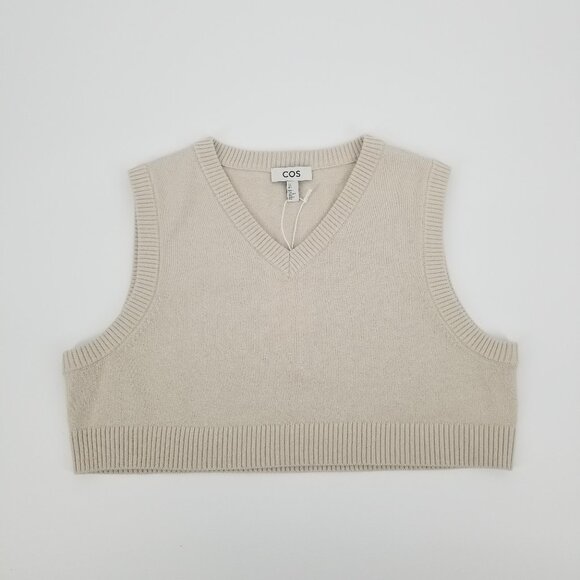 COS Tops - COS Cropped V-neck Sweater Vest (NWT) Preppy Minimalist- Soft Med. Weight Wool